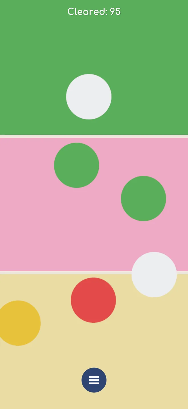 A board of green, pink and cream bands with brightly coloured dyes
